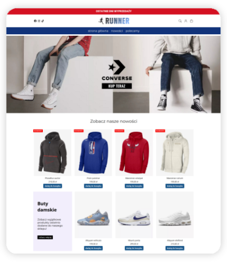 Przykładowy sklep na platformie Shopelo.pl
